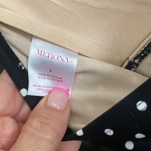 Merona Polka Dotted Swimsuit - Picture 7 of 7